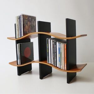 Vintage Postmodern Soundwave Rack Versatile Display Shelf
